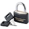 Master Lock Master Lock 1-5/16 in. H X 1/2 in. W X 1-9/16 in. L Vinyl Covered Double Locking Covered Padlock 141D - alternate 2
